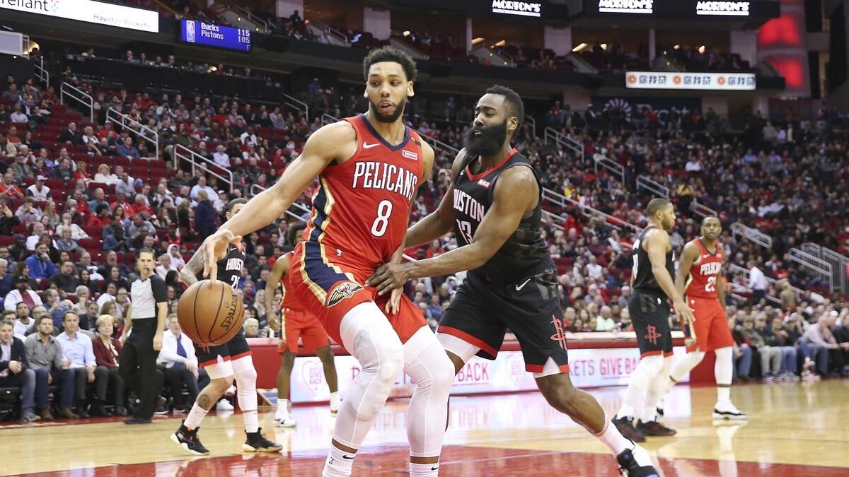 Pelicans win but Rockets Harden extends strea