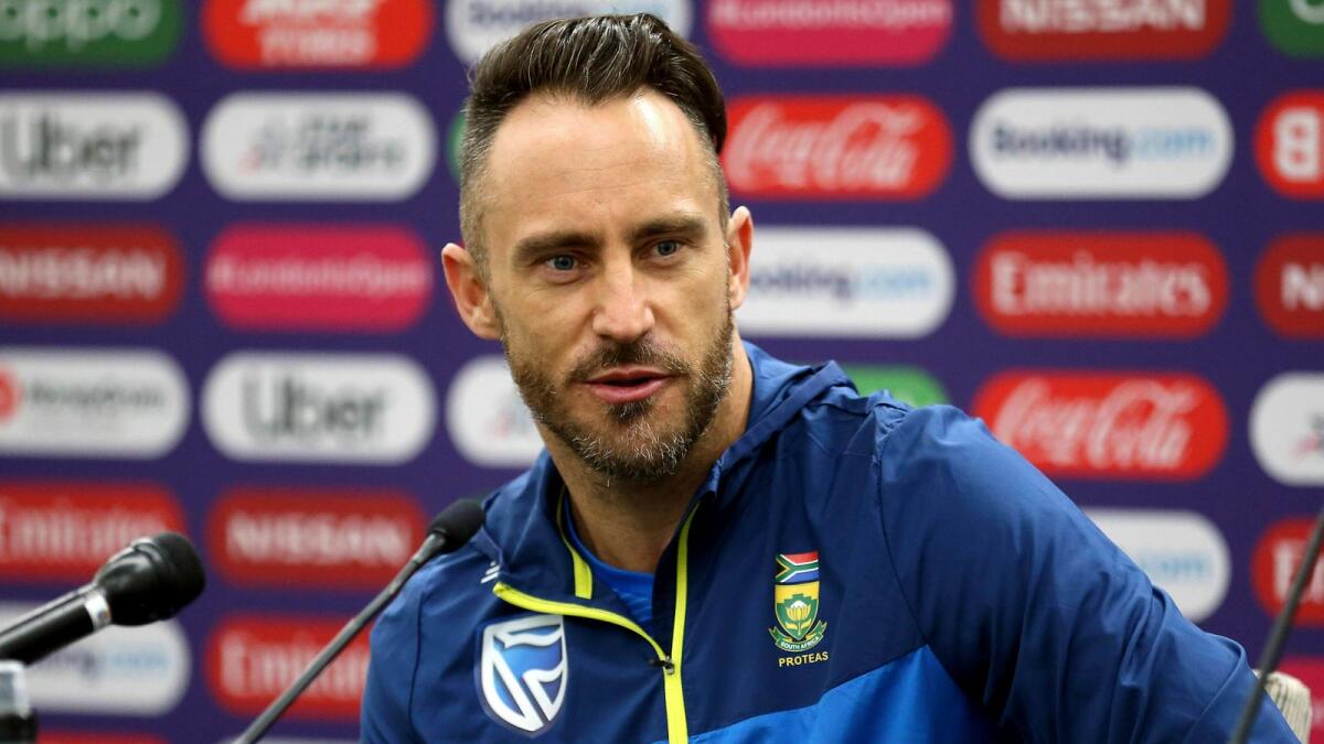 Faf du Plessis is the mainstay of South Africa batting. — AP