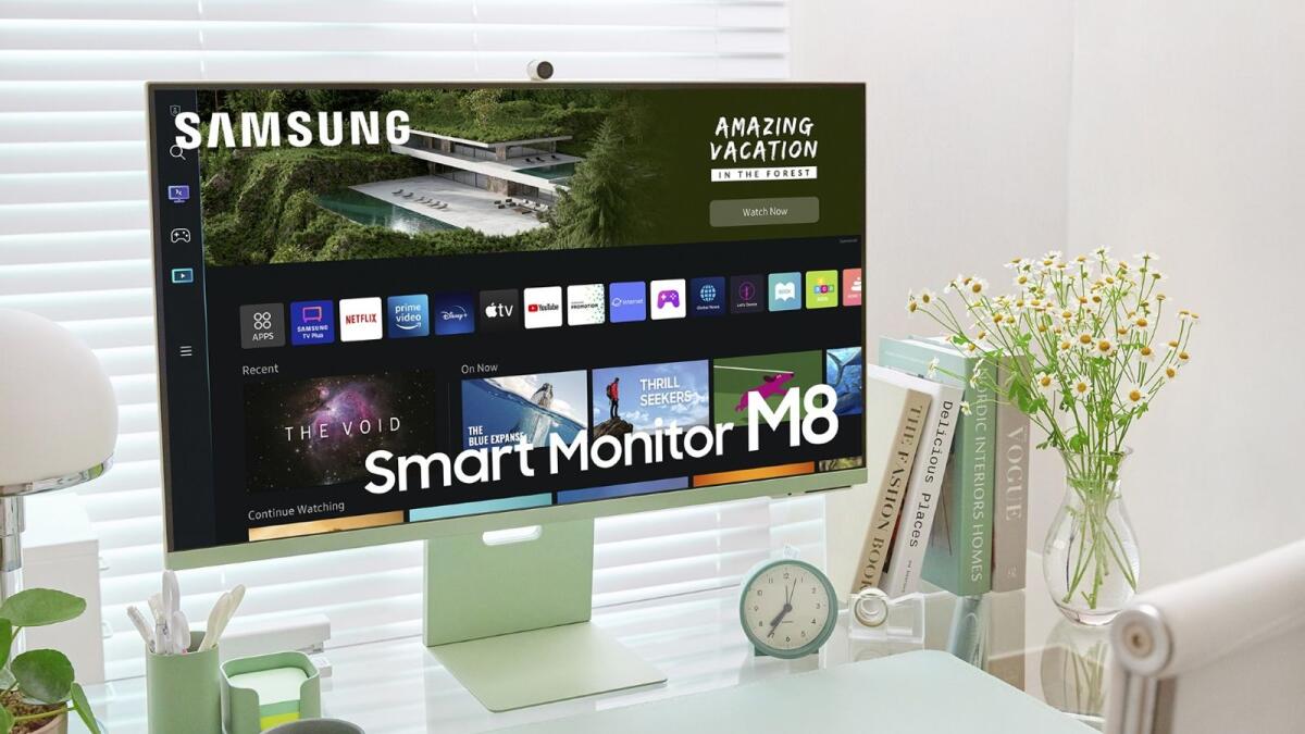 On the back of the popularity of its first smart monitor launched at the end of 2020, Samsung has enhanced its lineup this year. Now, Samsung offers 11 premium smart monitors including the M8, M7 and M5. — Supplied photo