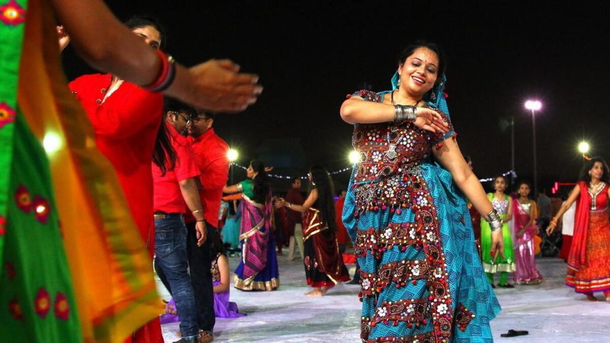 Dandiya dancing rocks the night at Navratri celebrations