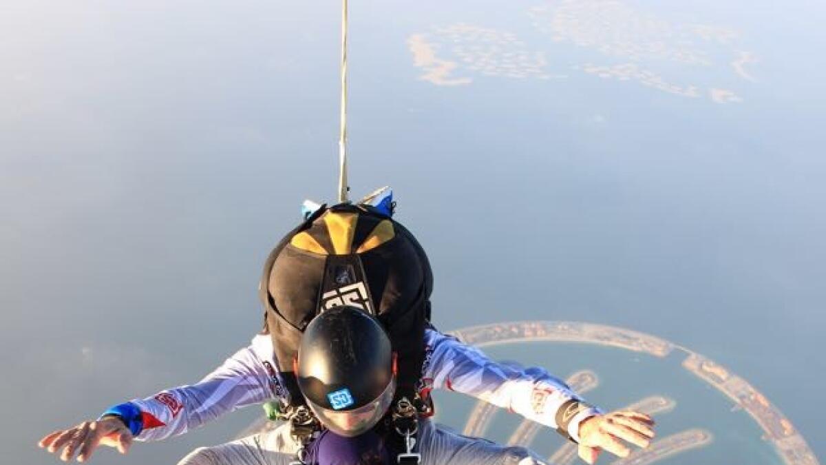 Disability didnt stop her from being first UAE woman to skydive