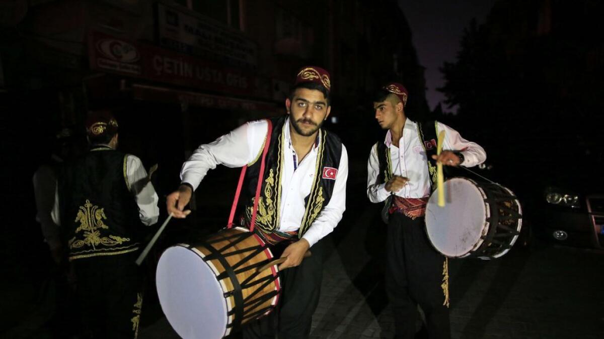 Traditional beats fill air in Turkey during Ramadan