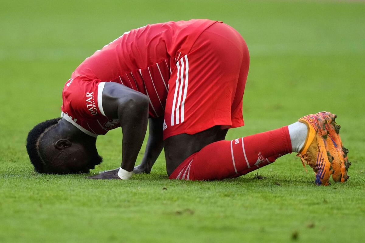 Senegal icon Sadio Mane suffered an injury while playing for Bayern Munich this month. (AP)