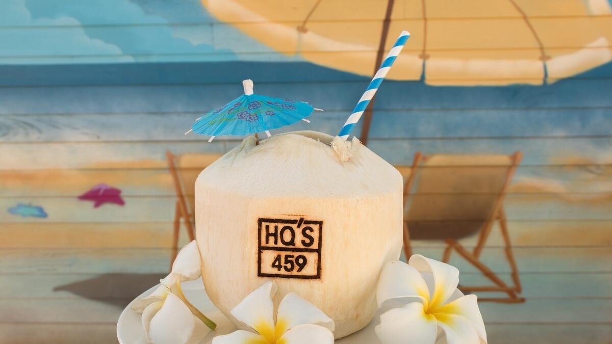 A branded coconut