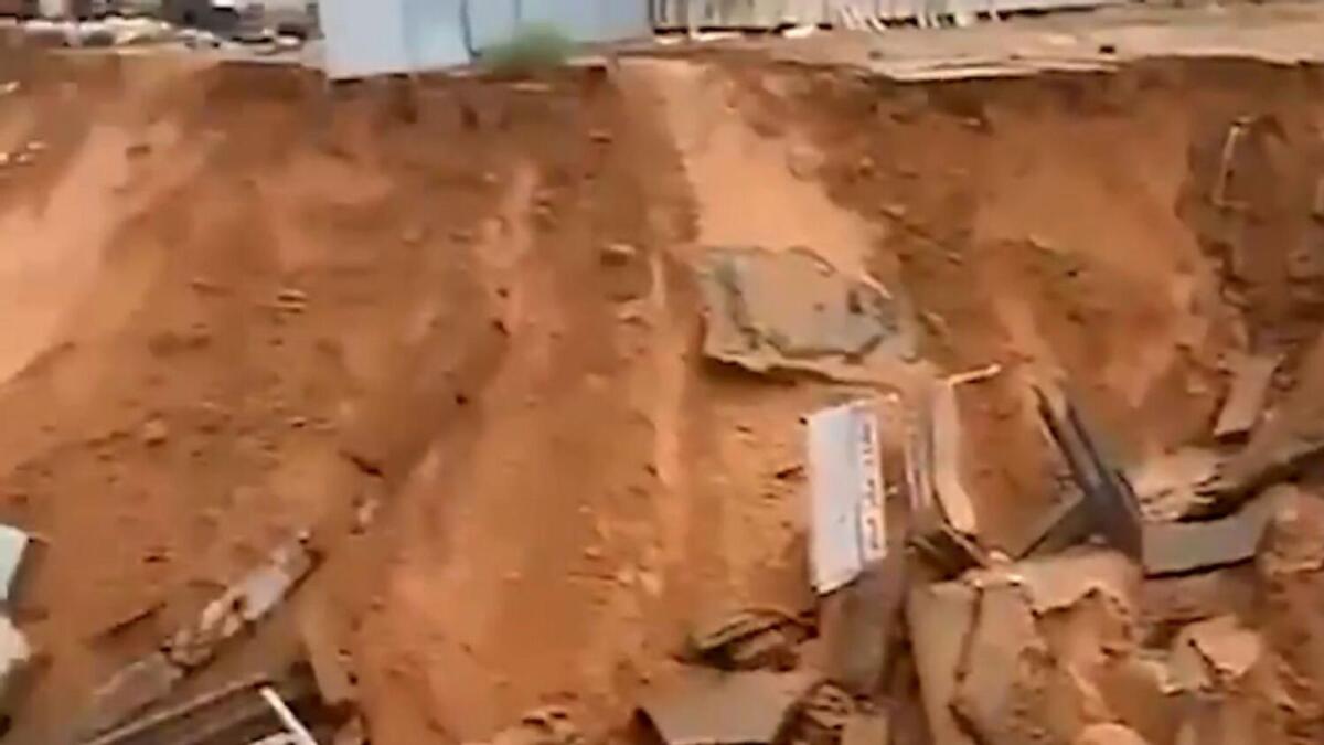 Landslide in Al Ain