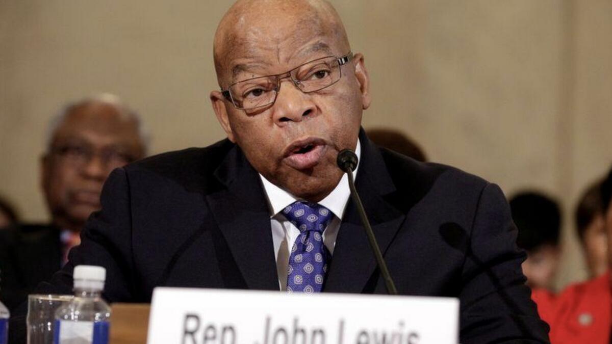 John Lewis, US civil rights icon, congressman