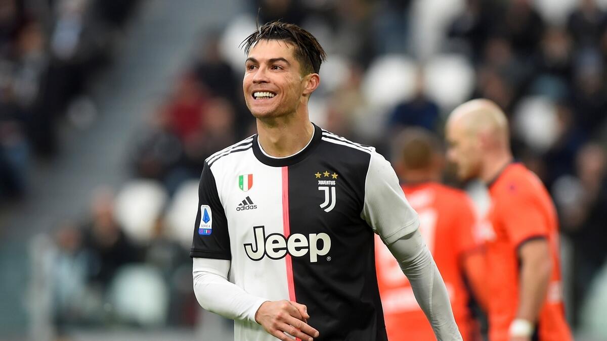 Cristiano Ronaldo's Juventus are sitting on the top in Serie A.