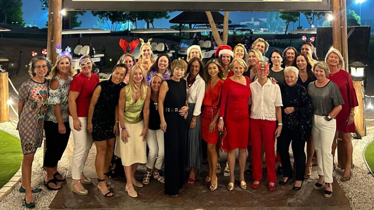 The JGE Ladies at their Christmas Texas Scramble prize presentation.- Supplied photo