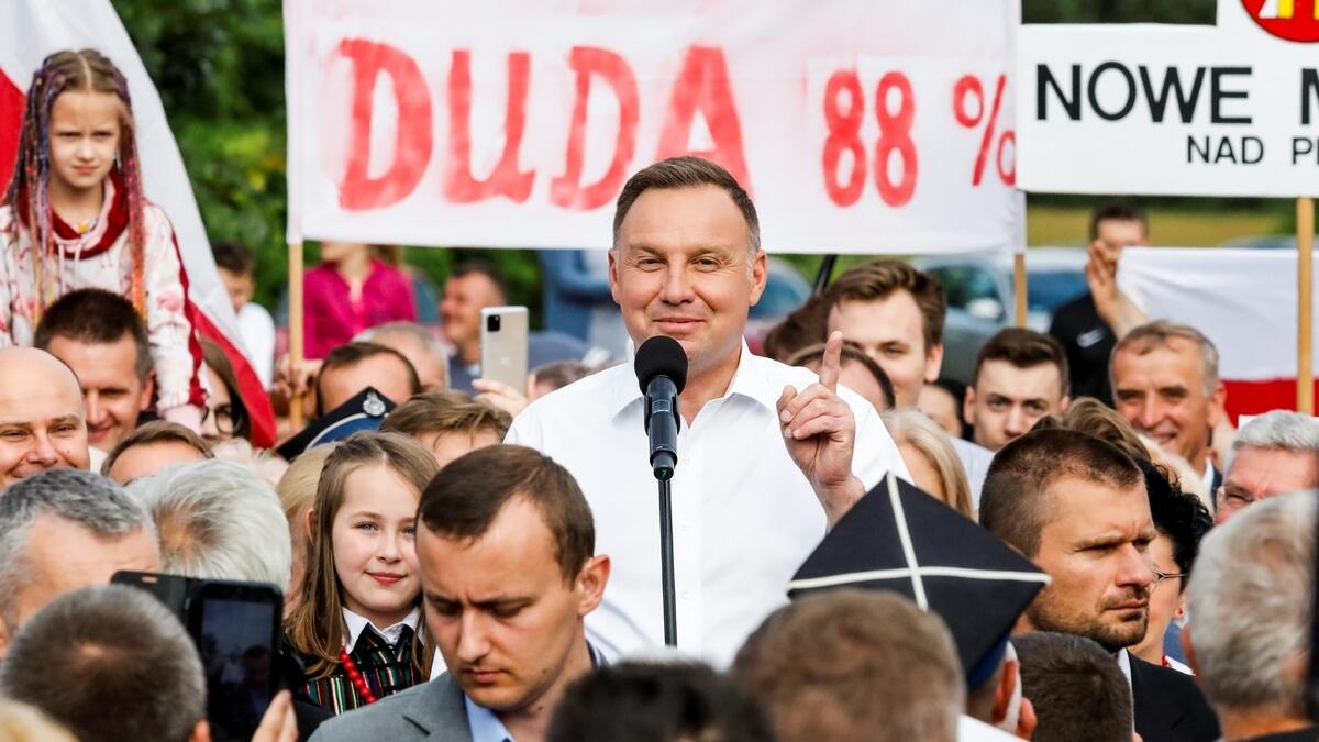 Donald Trump, congratulated. Polish, president, Andrzej Duda, re-election