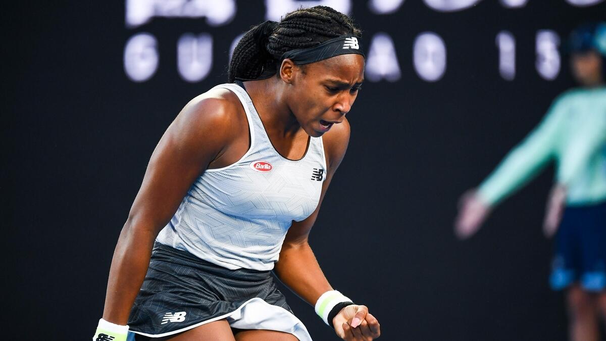 The teenager Gauff, who spent time training with Serena Williams in the off-season, had said she would be less nervous and more aggressive this time round.
