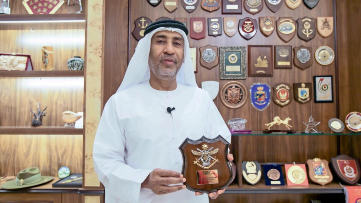 Major-General Obaid Al Ketbi in his gallery. — Photo by Ryan Lim