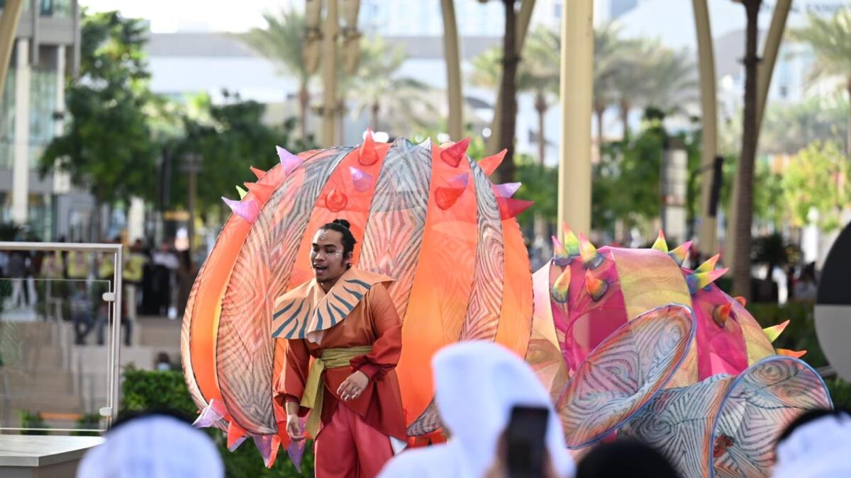 A cultural show held as part of the Philippines National Day celebrations at Expo 2020 Dubai. — Photo by Neeraj Murali