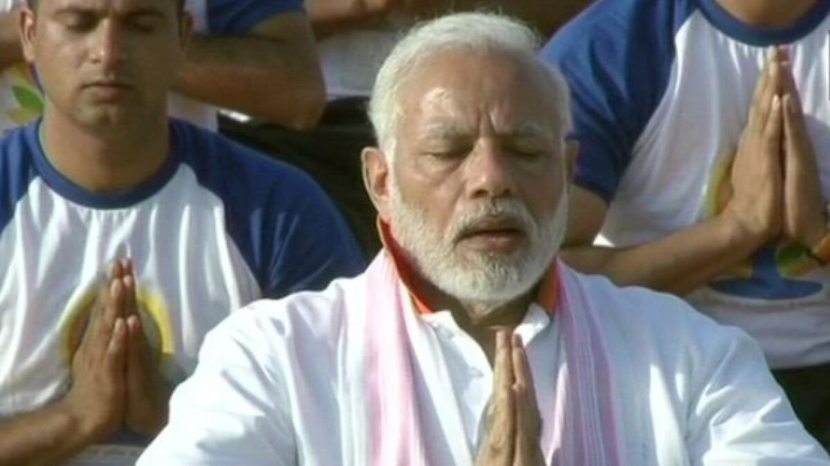 Video: PM Modi leads International Yoga Day 2018 