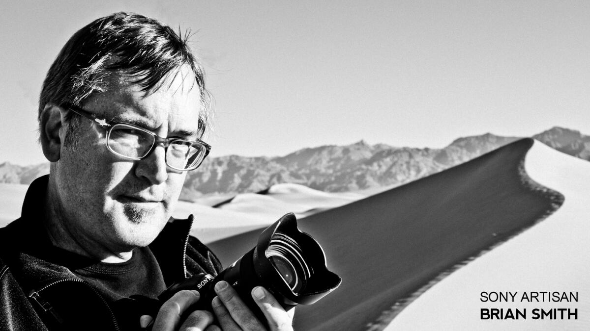 Photographer Brian Smith in Death Valley