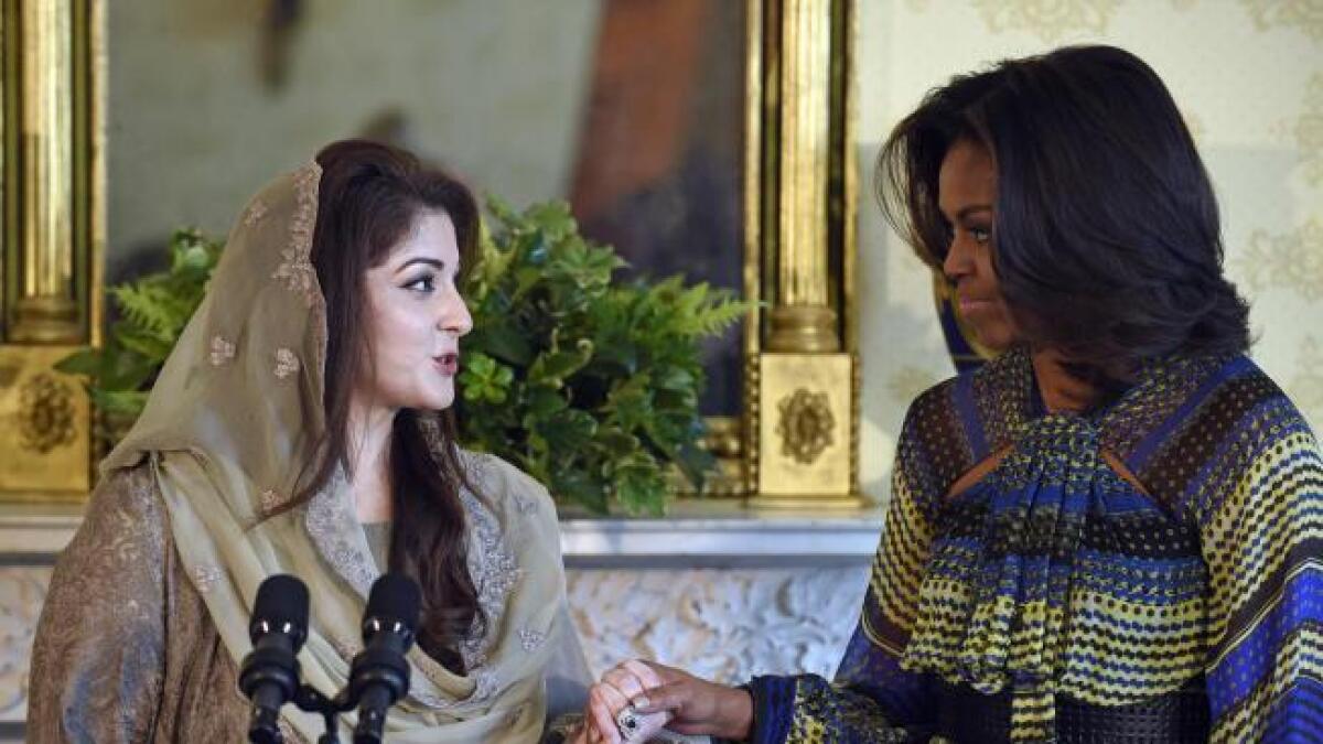 US first lady announces $70m for Pakistani girls education