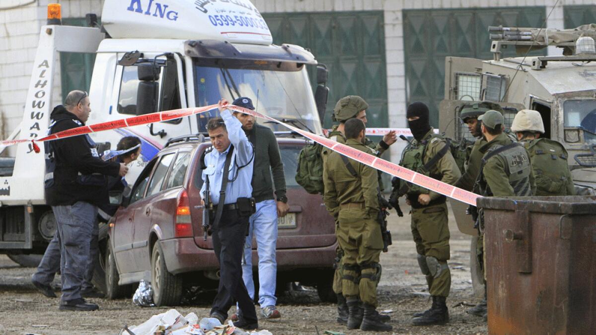 Palestinian man killed after ramming car into Israelis