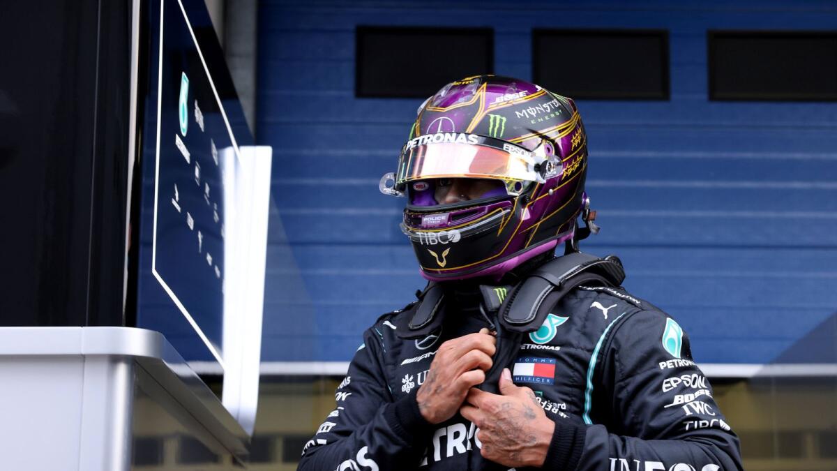 Mercedes' Lewis Hamilton during practice at the Turkish Grand Prix. — Reuters