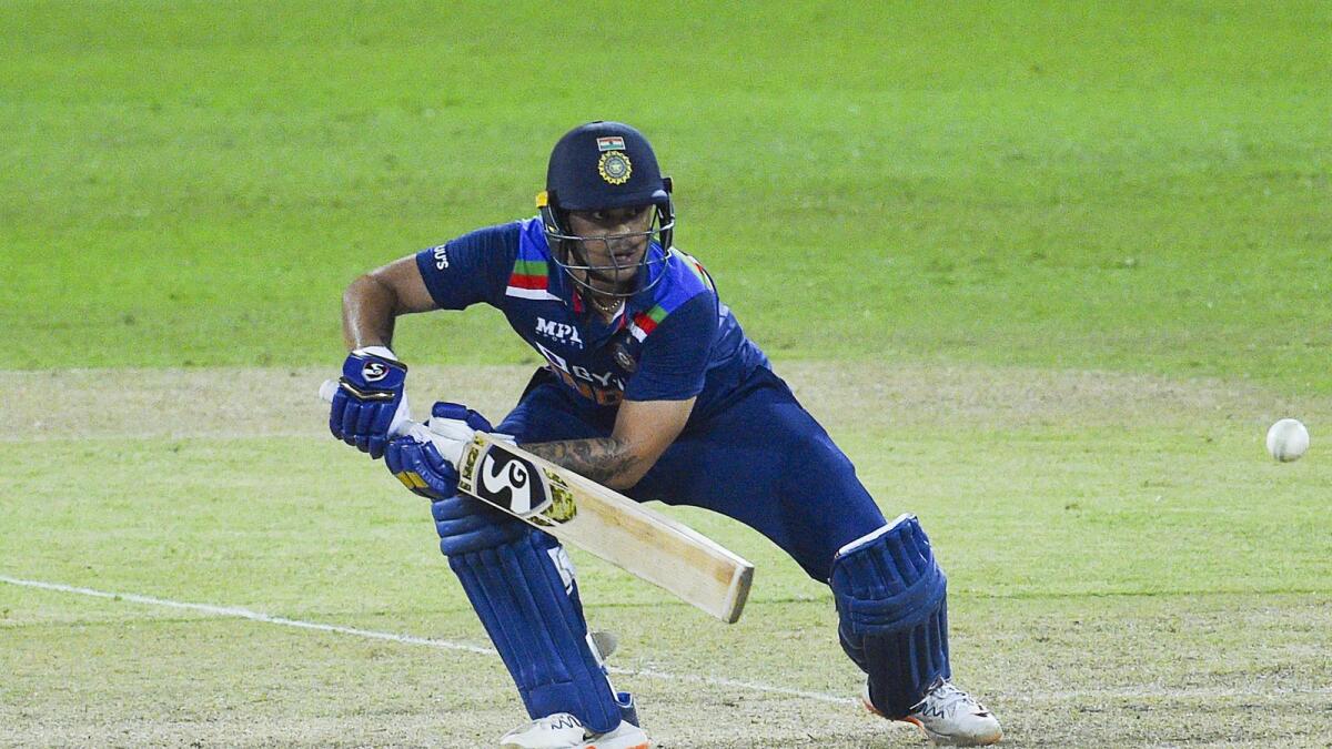India's Ishan Kishan plays a shot during the first ODI against Sri Lanka. (AFP)