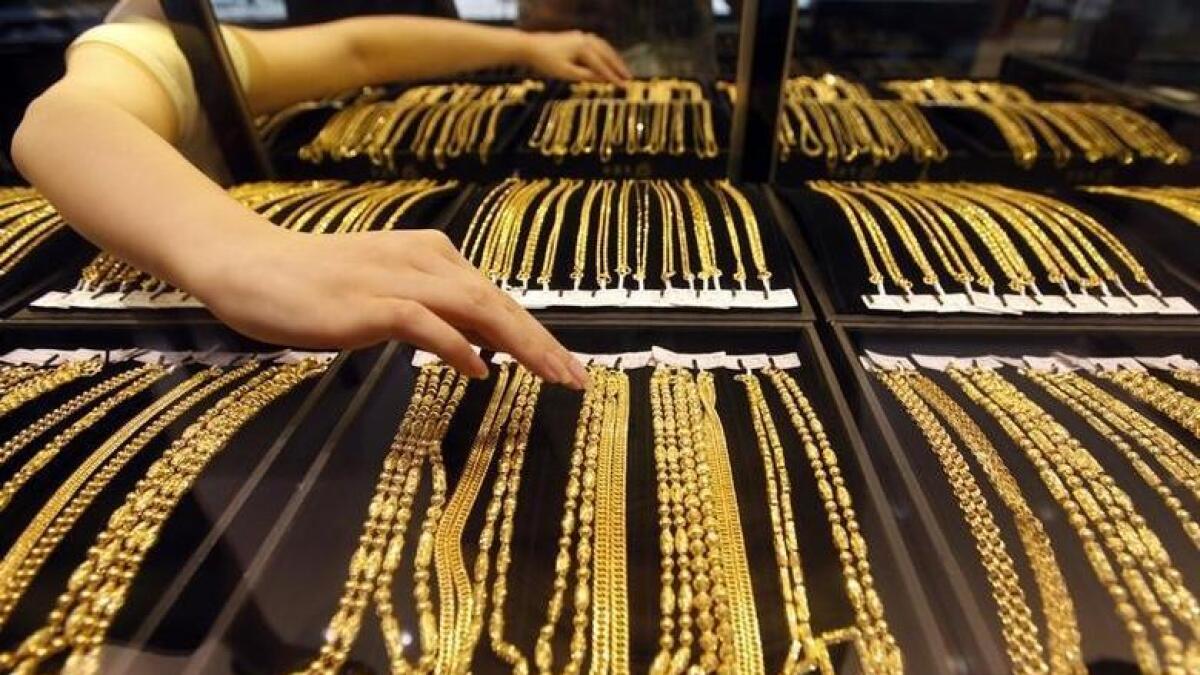 Gold has gained nearly 17per cent so far this year, and was just $15 shy of a near eight-year peak scaled on July 1.