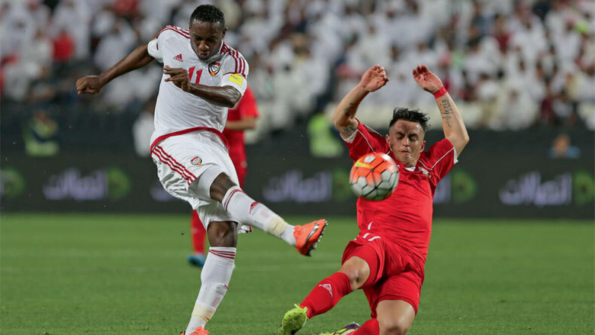 UAE down 10-man Palestine joint qualifiers 