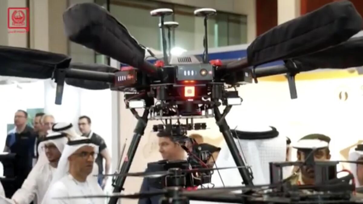 Video: Dubai Police begin using drones to monitor traffic 