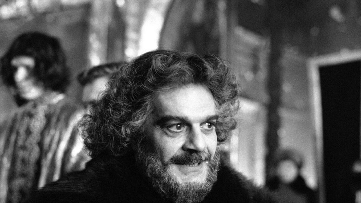 In this February, 1985 file photo, actor Omar Sharif appears as Prince F. Romodanovsky Advisor to PeterI in the Miniseries ?Peter The Great? in the ancient Russian town of Suzdal.