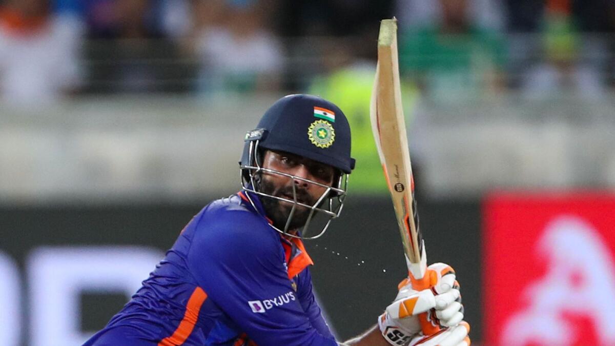 India's Ravindra Jadeja played a crucial knock against Pakistan. (AFP)