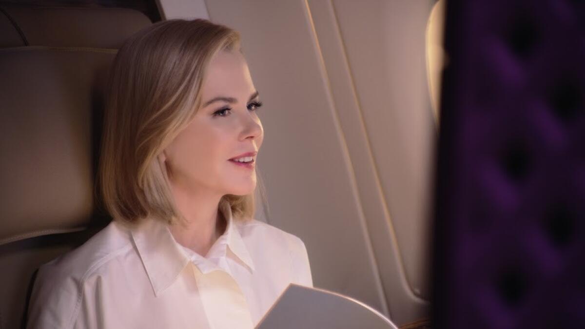 The adventure takes the viewer through the twin-decked aircraft and covers its luxurious interiors with Nicole Kidman.