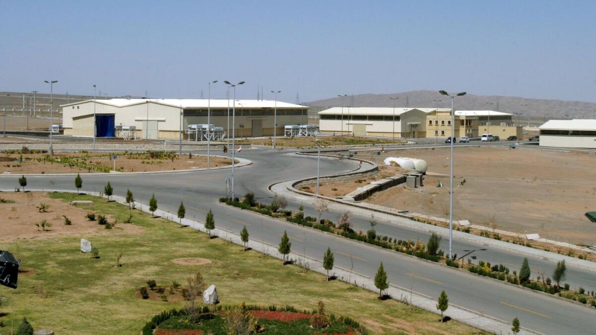 A view of the Natanz uranium enrichment facility 250 km south of the Iranian capital Tehran.