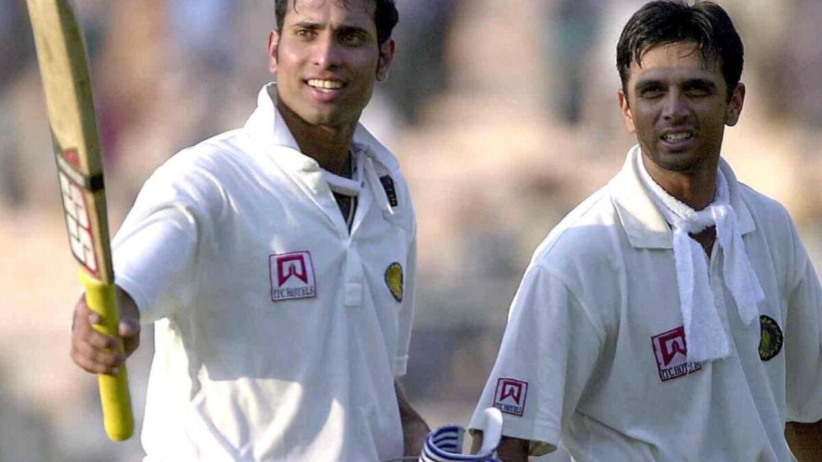 VVS Laxman (left) and Rahul Dravid. — AFP file