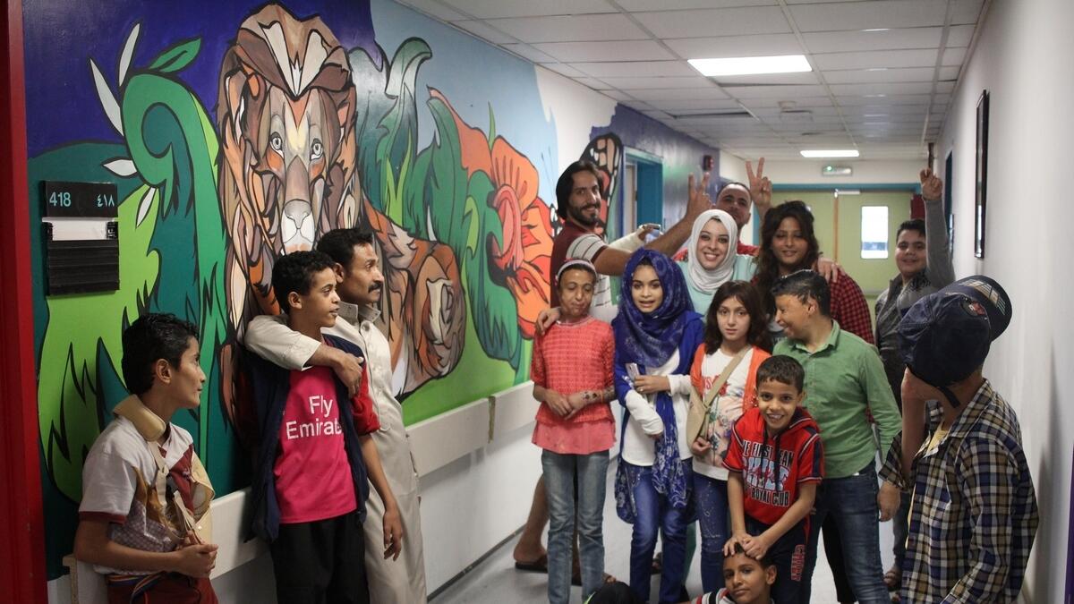 Healing art from Dubai for war-wounded kids
