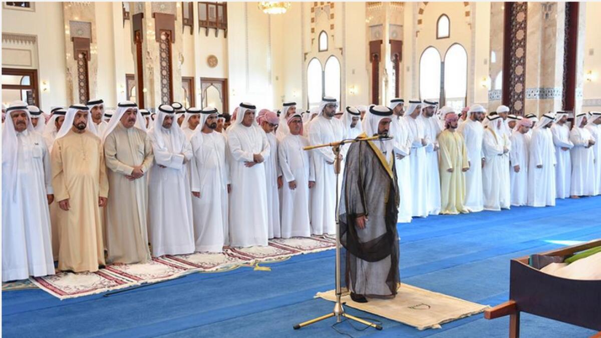 Sheikh Mohammed performs funeral prayer for Sheikha bint Saeed