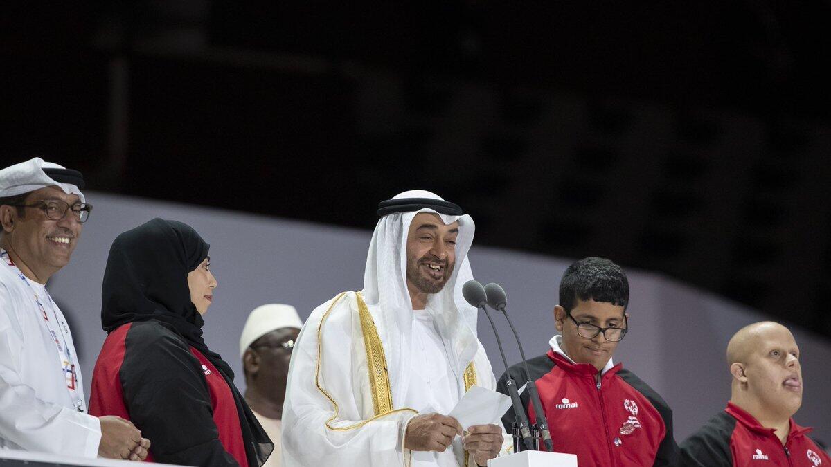 Sheikh Mohamed attends opening of Special Olympics