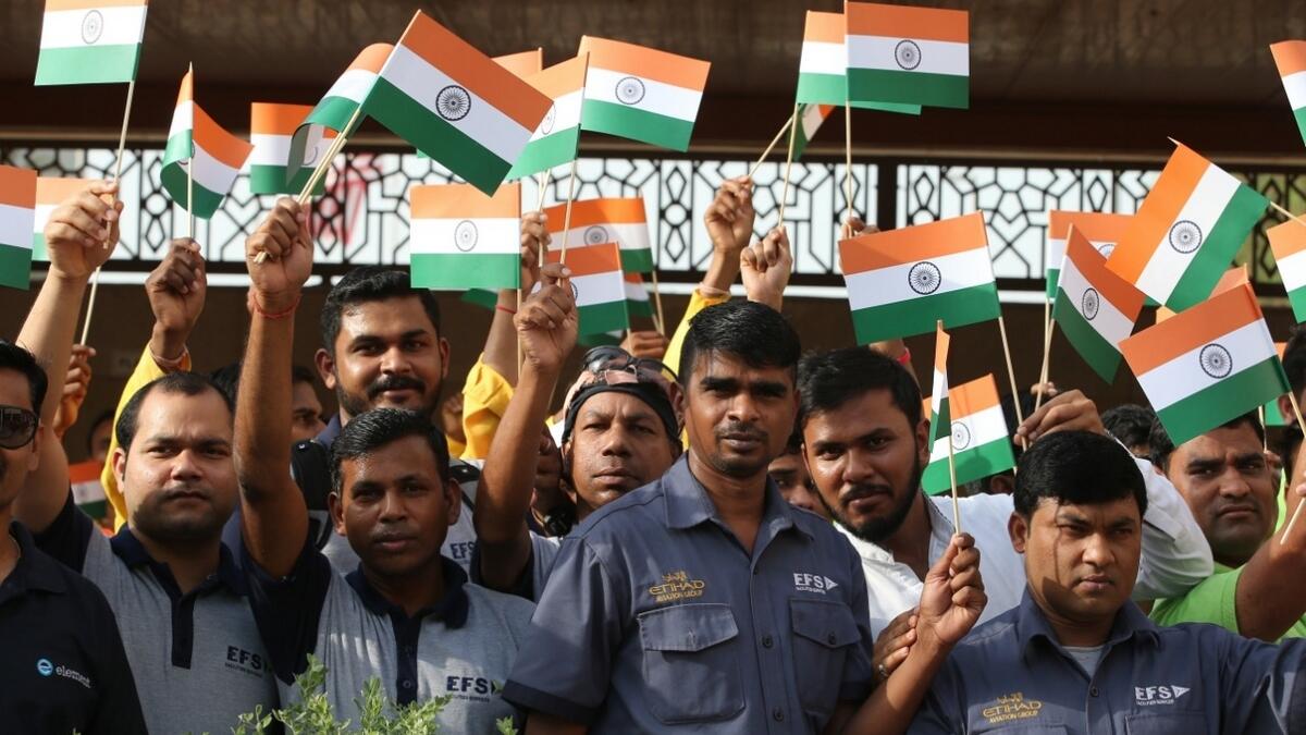 Indian expats marked the 73rd Independence Day with patriotic zeal and fervour across the UAE on Thursday. Photo by Ryan Lim/Khaleej Times