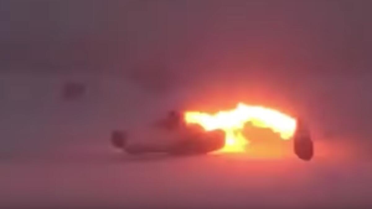 Video: Plane bounces on runway, splits in half and explodes