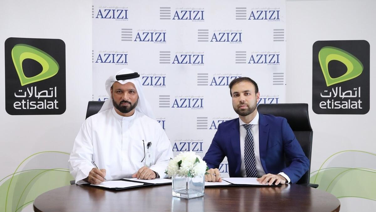 Etisalat signs partnership with Azizi Developments