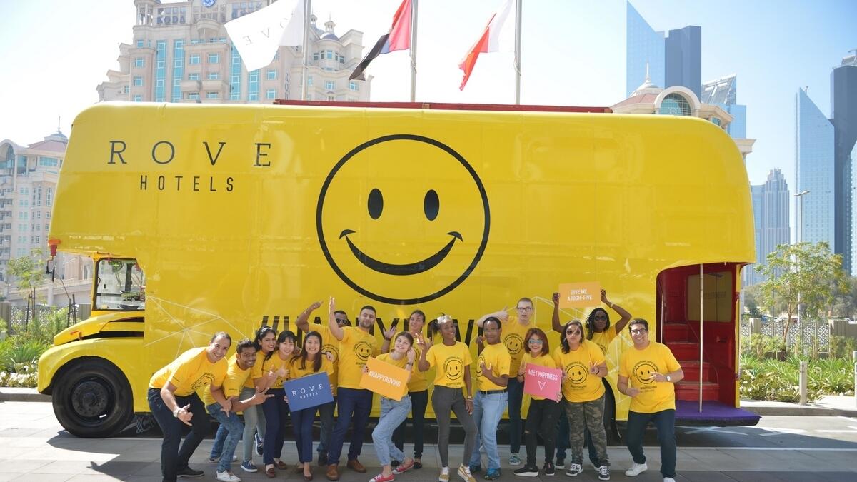Happiness bus roved around Dubai spreading cheer 