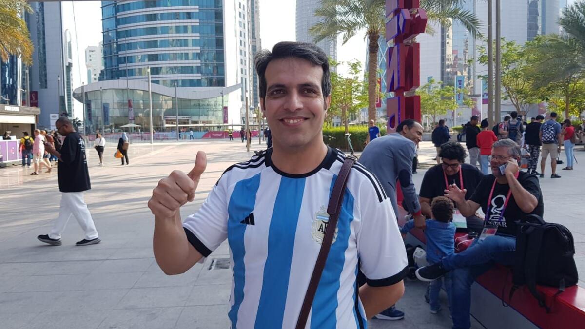 Wahid. a UAE-based Iranian football fan was hoping to get his hands on a ticket that would let him into the iconic Lusial Stadium to watch the semi-finals between Argentina and Croatia.