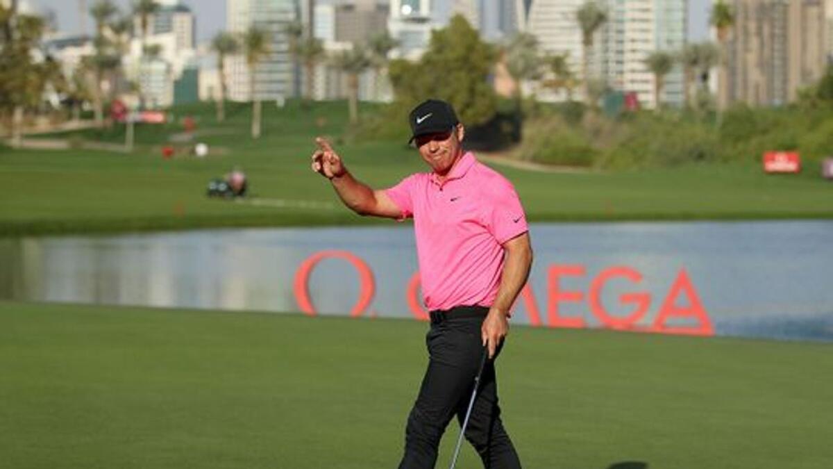 Paul Casey takes a one-shot lead at the Dubai Desert Classic.— Twitter