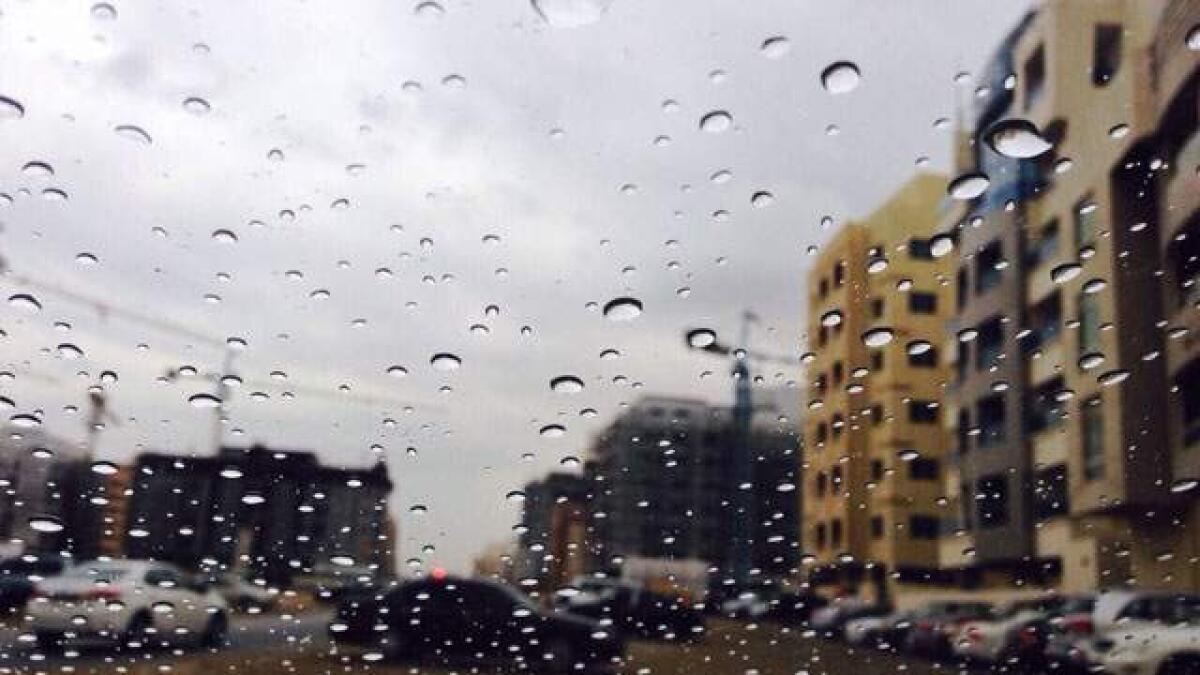 Video: Rain, thunder and lightning hits UAE