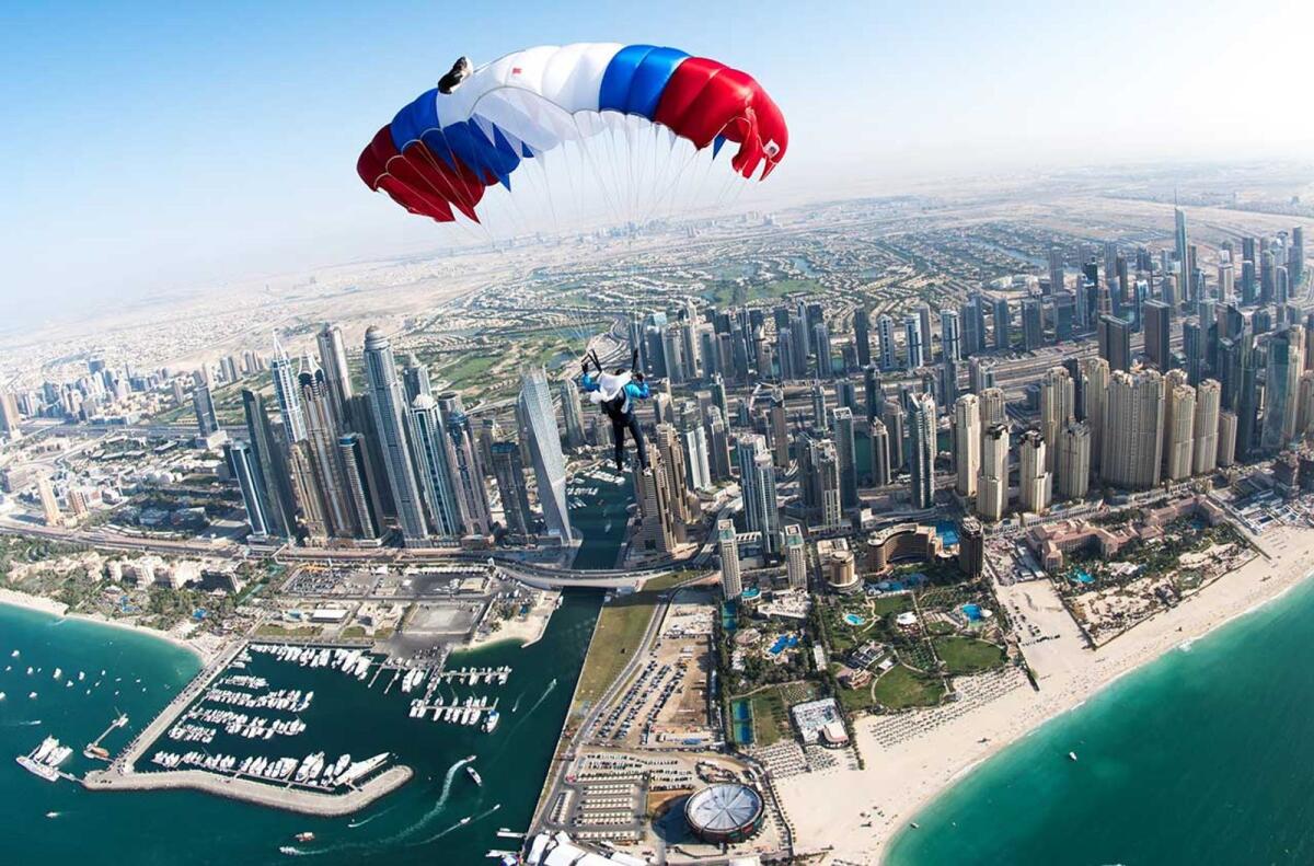 The Dubai International Parachuting Championship.- Supplied photo