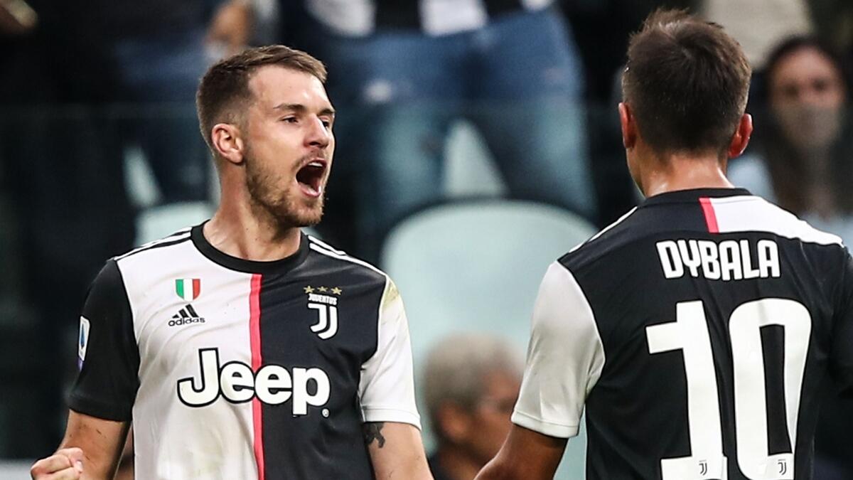 Ramsey, Ronaldo put Juventus top in Serie A