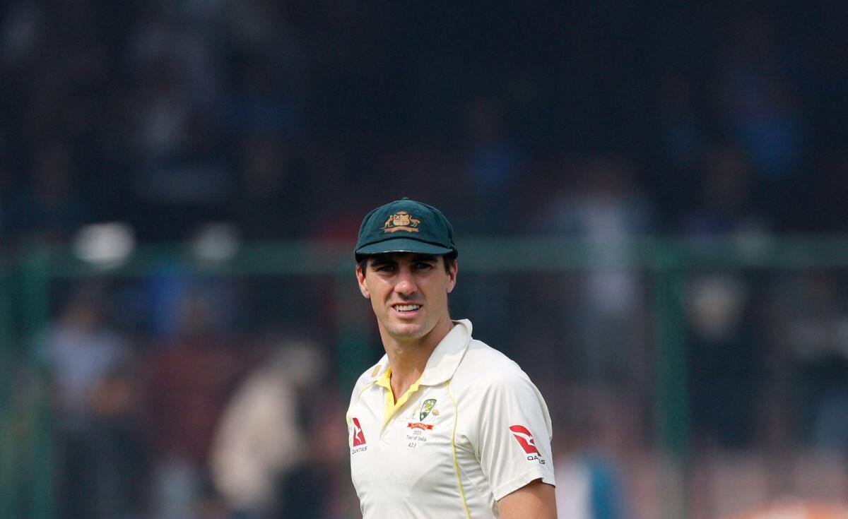 Australia captain Pat Cummins reacts after losing the second Test against India. Reuters