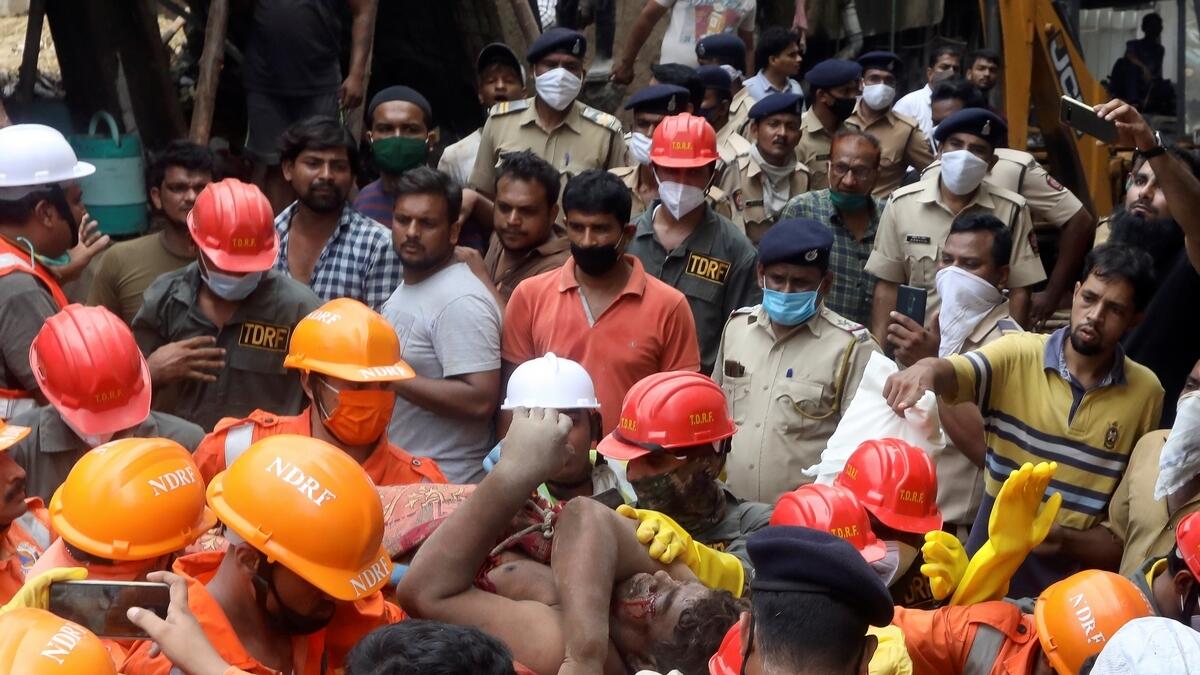 India building collapse, Bhiwandi, Mumbai