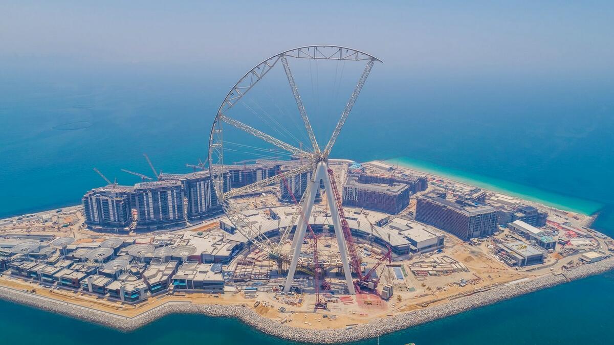 Largest Ferris wheel in the world rises off Jumeirah