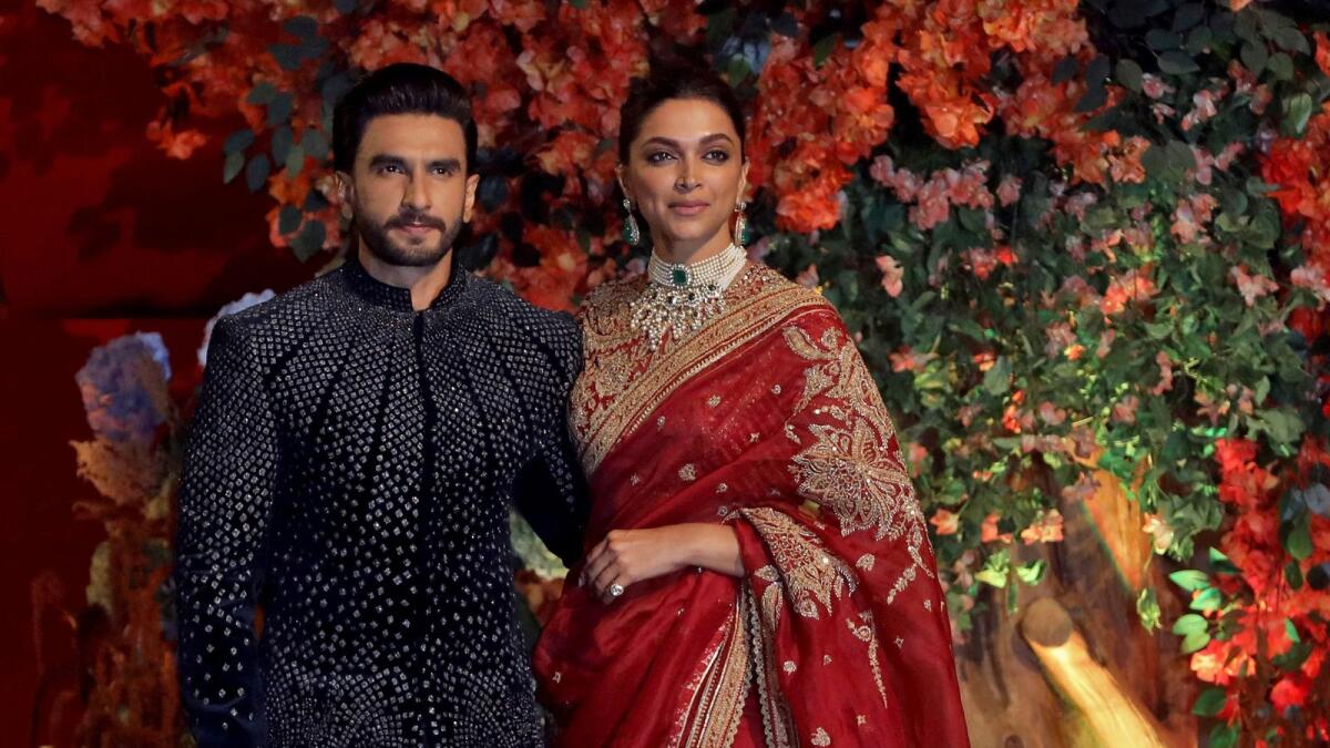 Actor Ranveer Singh and his wife actor Deepika Padukone. — Reuters file