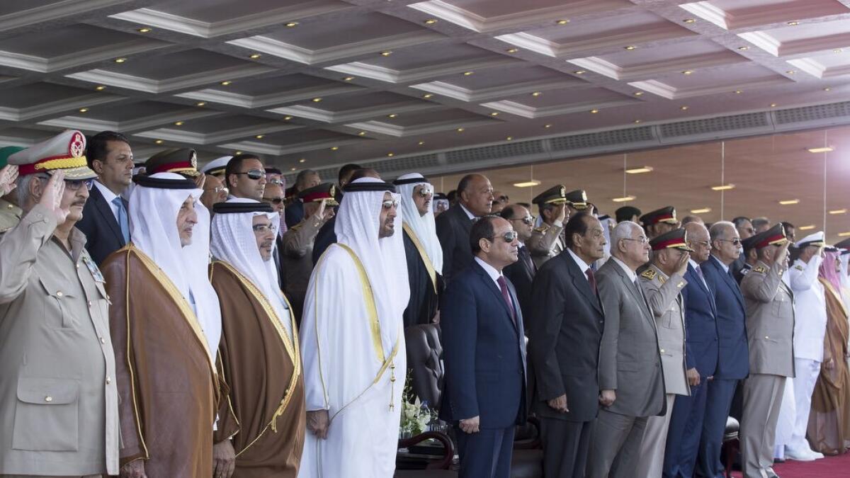 Sheikh Mohamed attends new Egypt military base opening