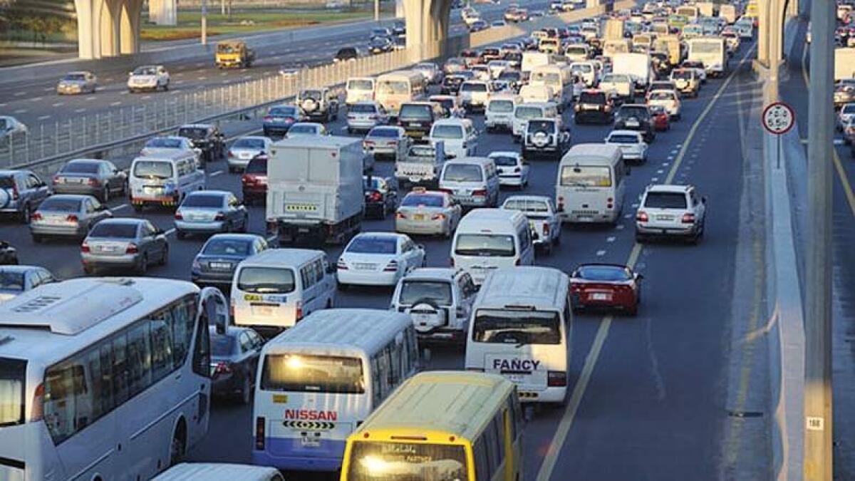 UAE traffic: Accident in Dubai causes tailbacks
