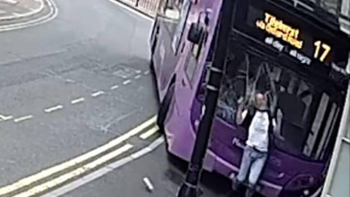 Video: Man gets brutally hit by bus, miraculously survives