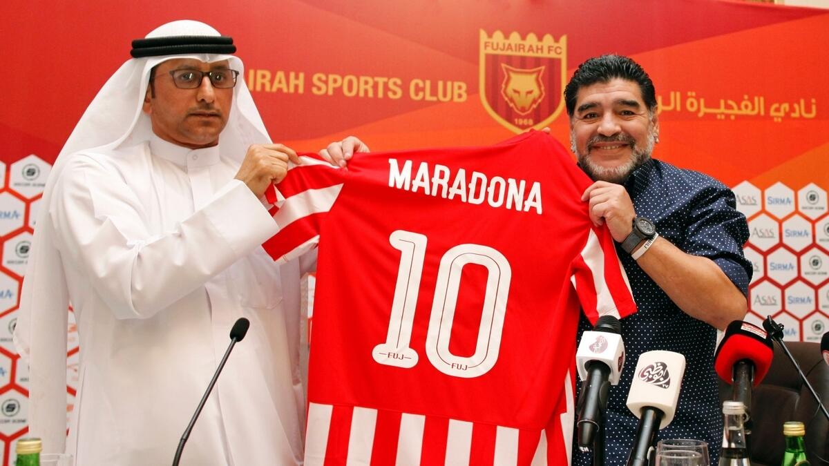 Thank you UAE, says Maradona after joining Fujairah club 